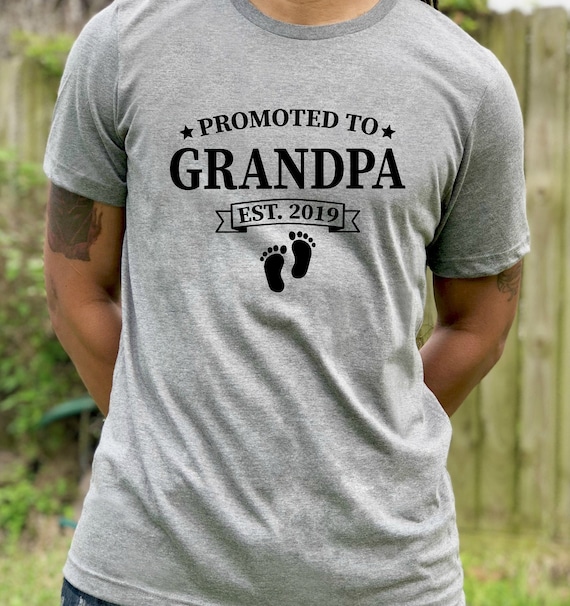 Promoted to Grandpa Shirt , Father's Day gifts , men's shirt, husband Shirts, Dad Shirts, Men's tee, Husband Gift