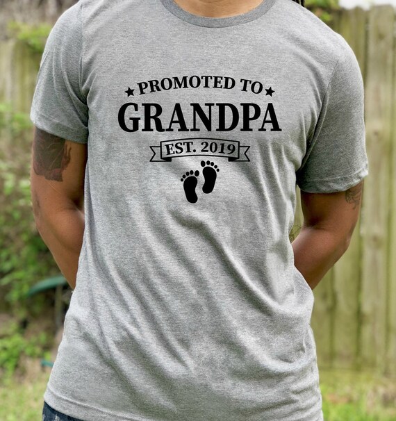 Promoted to Grandpa Shirt , Father's Day gifts , men's shirt, husband Shirts, Dad Shirts, Men's tee, Husband Gift