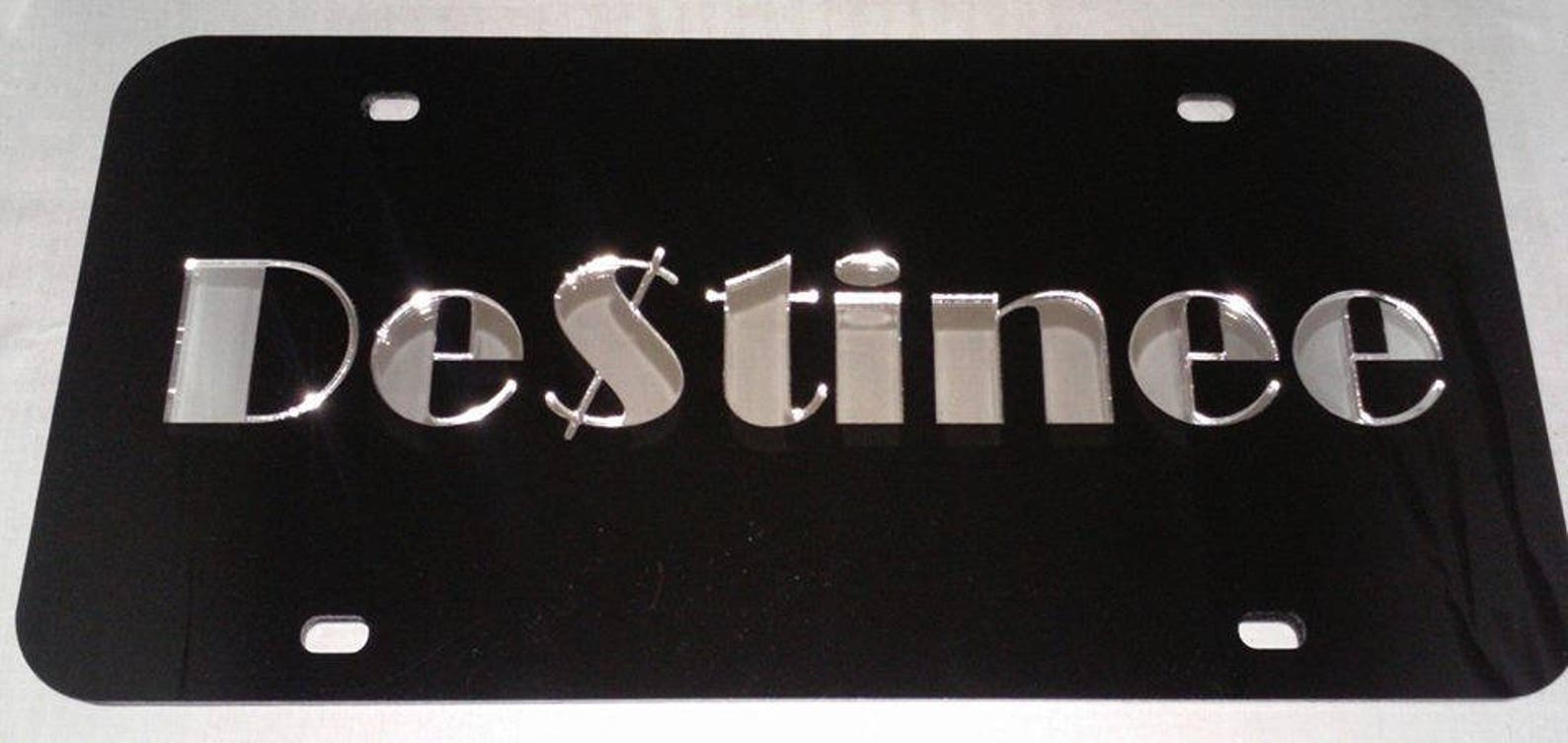 Custom Mirror License Plate Car Tag Personalized Car Tag Etsy