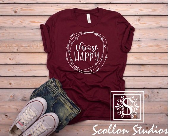 Choose Happy , Unisex Jersey Short Sleeve T, Shirt , Choose Happy T,Shirt , Womans T,Shirt , Unisex Sized T,shirt