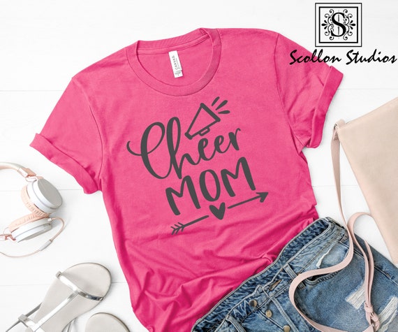 Cheer Mom Shirt, Cheer Shirt , Cute Cheer Mom Shirt,Cheer Mom ,Unisex Jersey Short Sleeve T,Shirt , Mom Shirt ,Sports Mom Tee