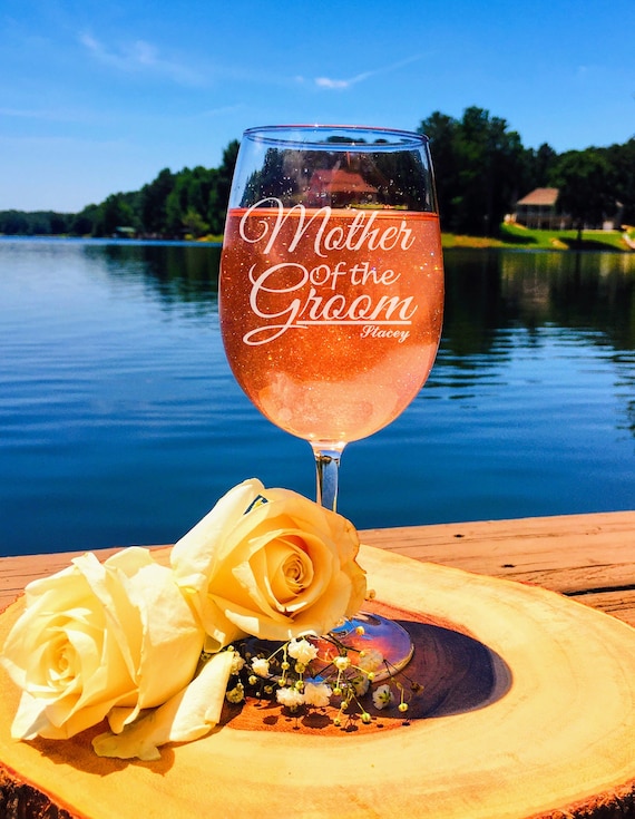 Mother Of The Groom Wine Glass, Wedding, Wedding Party, Wedding Gift, of the bride gift