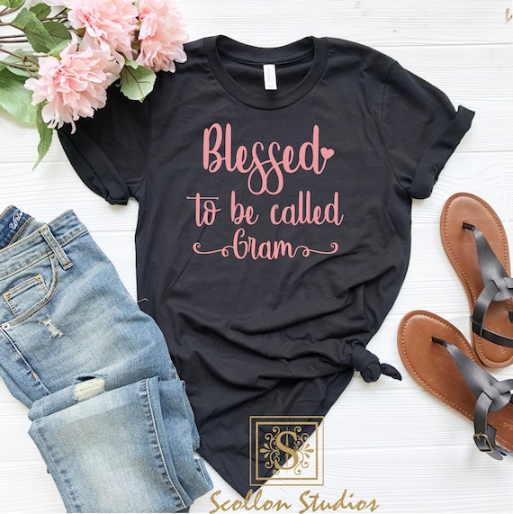 Blessed To Be Called Gram, Unisex Jersey Short Sleeve T, Shirt ,Blessed Gram Shirt , Grandma T,Shirt , Grandmother Shirt