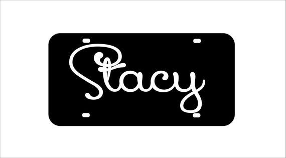 Personalized Car Tag, Your name,Mirrored Acrylic License Plate ,Thick, High Quality and Amazing Shine. Fits Standard Car,Truck.