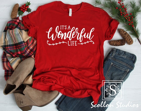 It's a wonderful life , Christmas T,Shirt, Christmas Tee