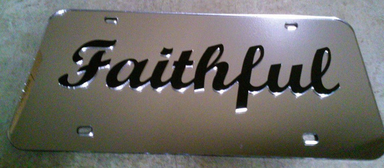Custom Mirror License Plate Car Tag Personalized Car Tag Etsy