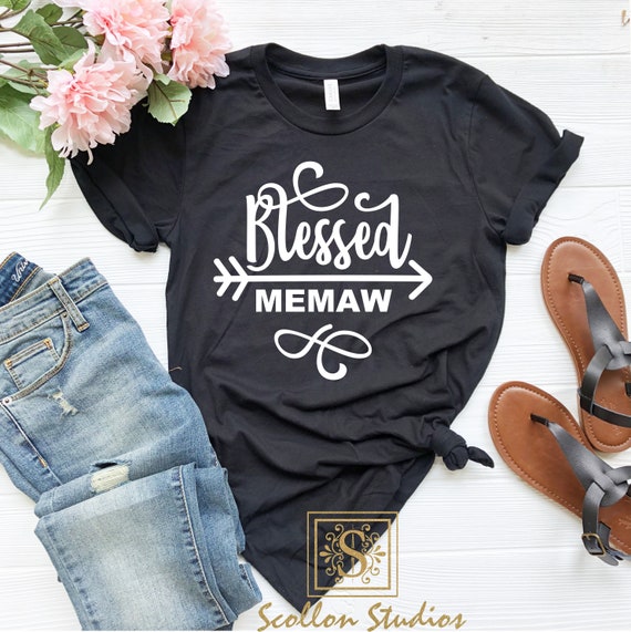 Blessed To Be Called Memaw , Unisex Jersey Short Sleeve T, Shirt ,Blessed Memaw Shirt , Memaw T,Shirt , Grandmother Shirt