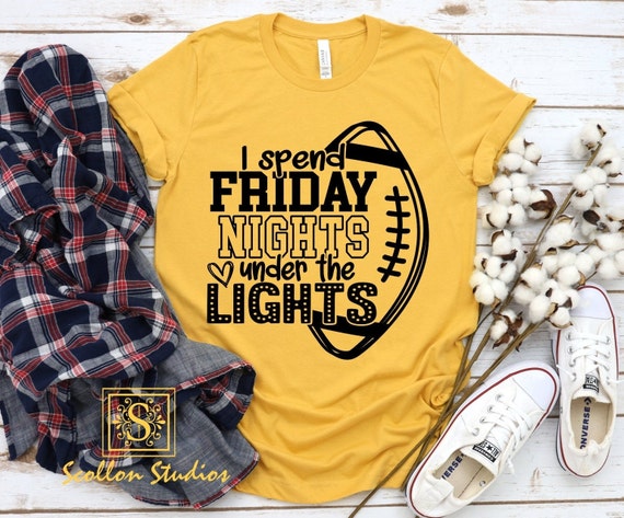 I Spend Friday's under the Lights , Fall Shirt , Cute fall Tee , Unisex Jersey Short Sleeve T, Shirt , Cute Halloween Shirt , Football Shirt