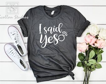 I  Said Yes, future mrs, engagement shirt, soon to be mrs, future mrs gift, engaged shirt, custom mrs shirt, mrs shirt, gift for bride