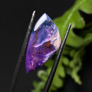 13.1ct Sugilite & Richterite Cabochon | Natural Untreated Sugilite | Hand cut in California, USA by Pure Gems Minerals and Design |