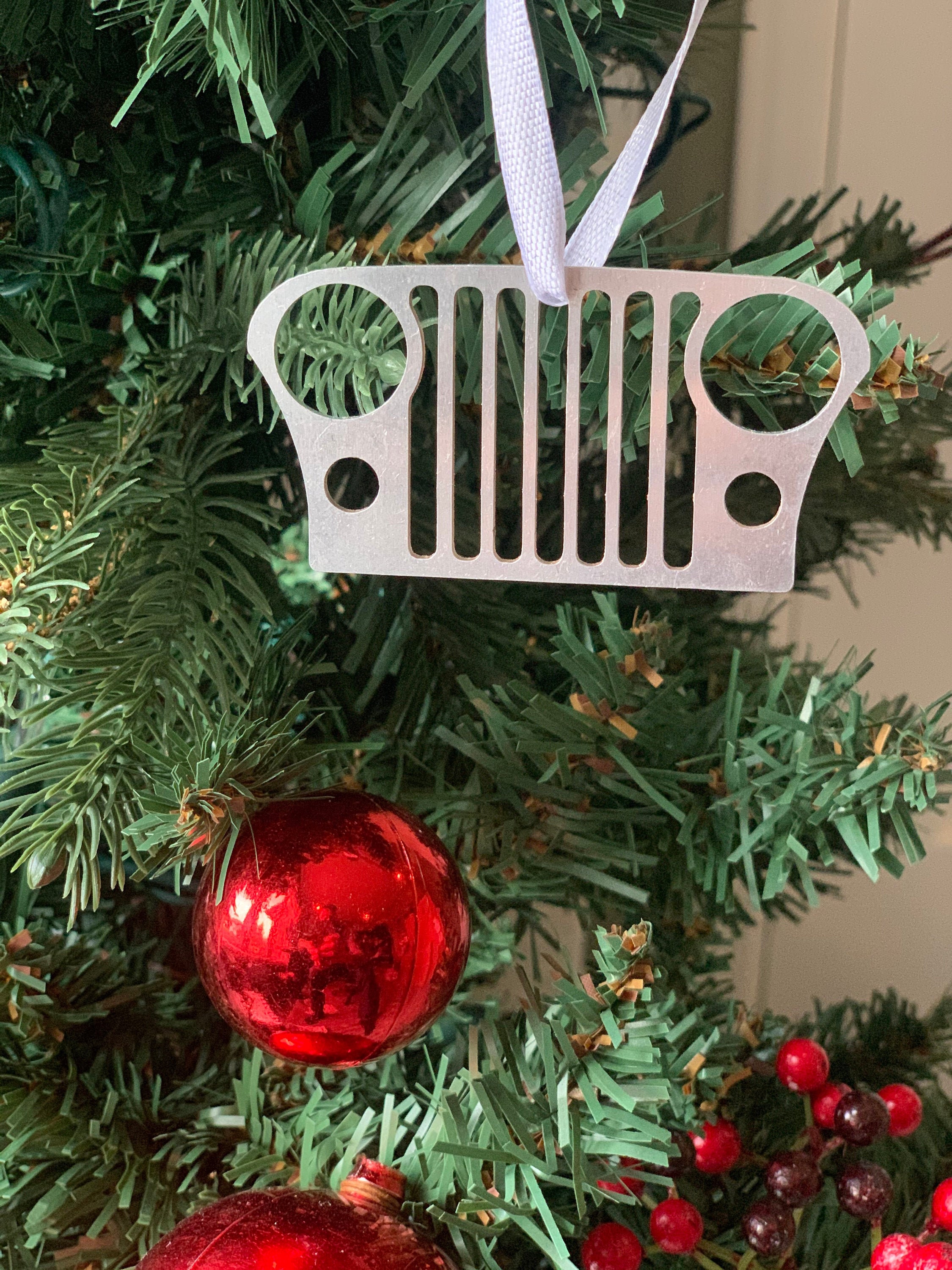 Jeep Grill Christmas Tree Ornament Stocking Stuffer Jeep Etsy