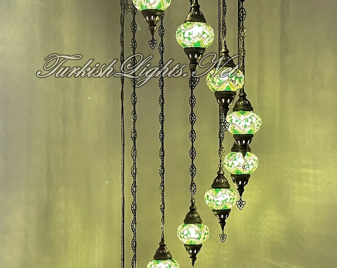 11(M) Globe Turkish Lamp Morocco Lamp Turkish Chandelier Mosaic Lamp Ceiling Lantern  Pendant Fixture  Chandelier H11-25 FREE SHIPPING