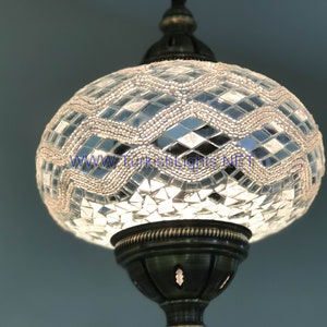 Turkish Handmade Mosaic  Hanging Lamp - Extra Large Globe (No5 globe)