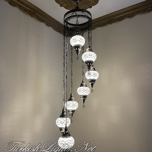 7 (M) Globe Turkish Lamp Morocco Lamp Turkish Chandelier Mosaic Lamp Ceiling Lantern  Pendant Fixture  Chandelier H07-20 FREE SHIPPING