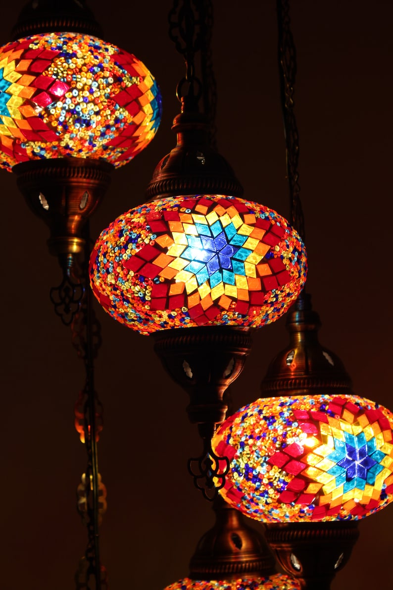 5 Türkische Kronleuchter Kugeln Mit Ball Mosaik Großen Wh29ied