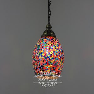 Turkish Handmade Mosaic  Hanging Pendant -  Kitchen Island Lightining