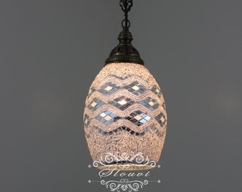 Turkish Handmade Mosaic  Hanging Pendant -  Kitchen Island Lightining