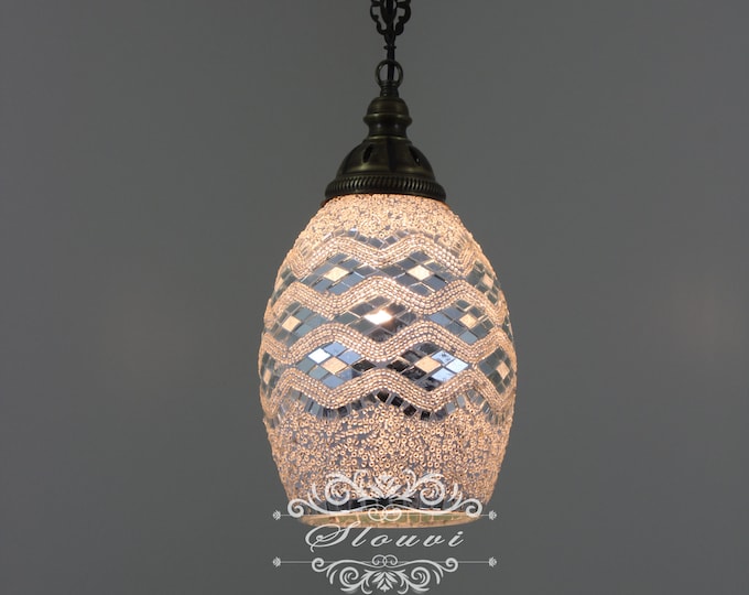 Turkish Handmade Mosaic  Hanging Pendant -  Kitchen Island Lightining