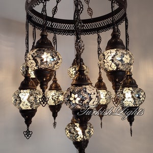 15 (M) Globe Turkish Lamp Morocco Lamp Mosaic Hanging Ceiling Lamp Pendant Light Fixture Chandelier Lighting FREESHIPPING, 40&quot;