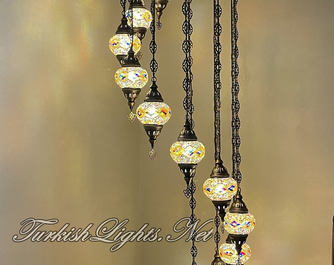11(M) Globe Turkish Lamp Morocco Lamp Turkish Chandelier Mosaic Lamp Ceiling Lantern  Pendant Fixture  Chandelier H11-21 FREE SHIPPING
