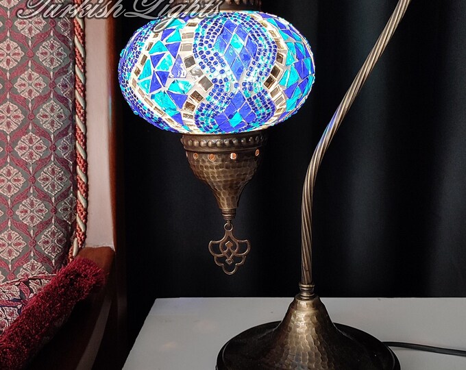 Turkish Table Lamp Turkish Lamp Morocco Lamp Table Lamp BLUE Color 9 to Choose