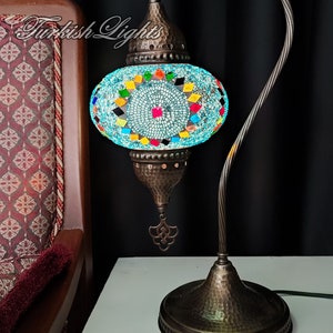 Turkish Table Lamp Turkish Lamp Morocco Lamp Table Lamp TURQUOİSE Color 4 to Choose