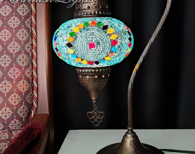 Turkish Table Lamp Turkish Lamp Morocco Lamp Table Lamp TURQUOİSE Color 4 to Choose