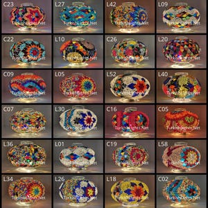 Globes lustres en mosaïque, grands remplacements pour lustres, lampadaires, lampes de table