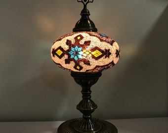 Turkish Mosaic Table Lamp, Extra  Large Globe