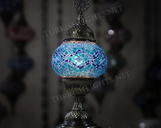 Turkish Mosaic Table Lamp,  Medium Globe Product  ID :118