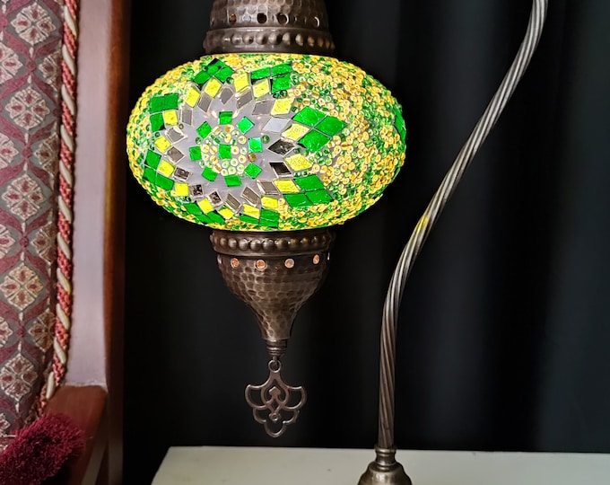 Turkish Table Lamp Turkish Lamp Morocco Lamp Table Lamp GREEN Color 5 to Choose