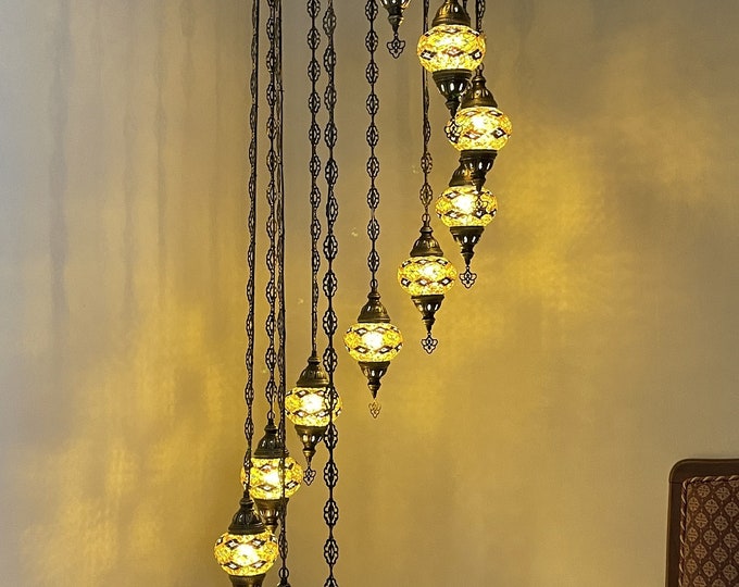 11(M) Globe Turkish Lamp Morocco Lamp Turkish Chandelier Mosaic Lamp Ceiling Lantern  Pendant Fixture  Chandelier H11-28 FREE SHIPPING