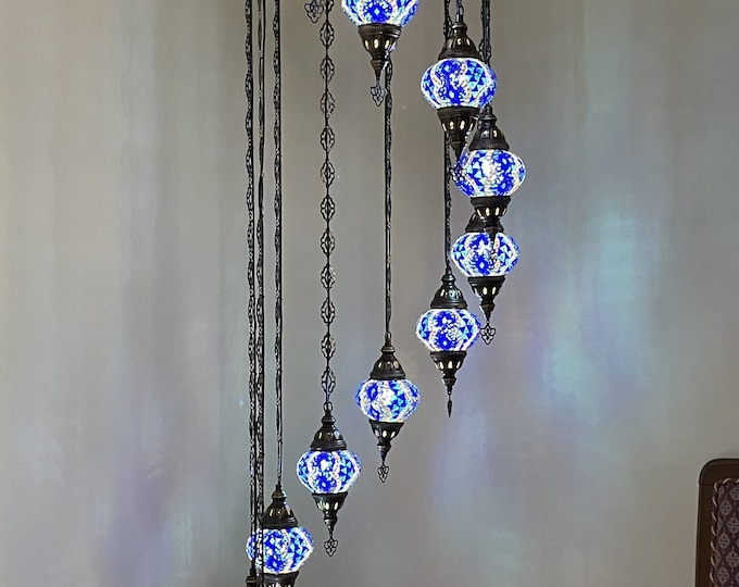 11(M) Globe Turkish Lamp Morocco Lamp Turkish Chandelier Mosaic Lamp Ceiling Lantern  Pendant Fixture  Chandelier H11-27 FREE SHIPPING