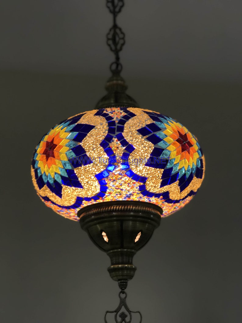 Turkish Moroccan Lamp Hand Made Mosaic Hanging Lamp Extra - Etsy