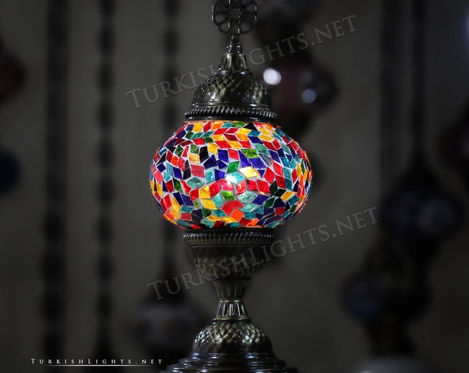 Turkish Mosaic Table Lamp,  Medium Globe Product  ID :118