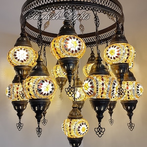 15 (M) Globe Turkish Lamp Morocco Lamp Mosaic Hanging Ceiling Lamp Pendant Light Fixture Chandelier Lighting FREESHIPPING, 40&quot;