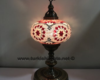 Turkish Mosaic Table Lamp, Extra  Large Globe