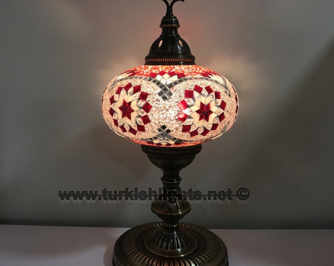 Turkish Mosaic Table Lamp, Extra  Large Globe