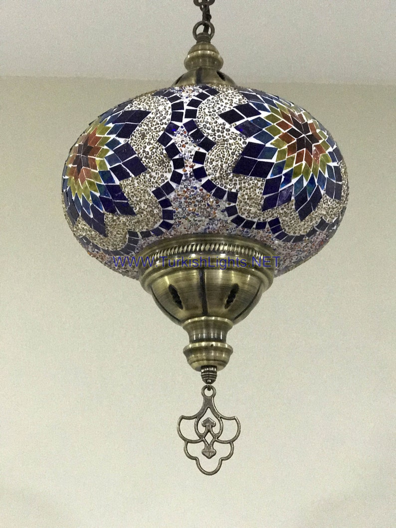 Turkish Moroccan Lamp Hand Made Mosaic Hanging Lamp Extra - Etsy
