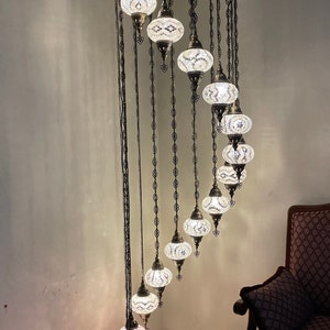 15 (L) Globe Turkish Lamp Morocco Lamp Turkish Chandelier Mosaic Ceiling Lantern  Pendant Light Fixture  Chandelier H15-31 FREE SHIPPING
