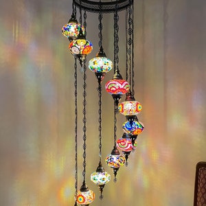 11(L) Globe Turkish Lamp Morocco Lamp Turkish Chandelier Mosaic Lamp Ceiling Lantern  Pendant Light Fixture  Chandelier H11-34 FREE SHIPPING