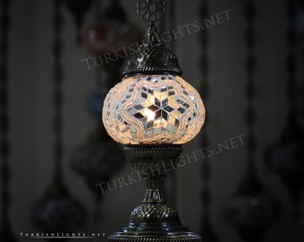 Turkish Mosaic Table Lamp,  Medium Globe Product  ID :118