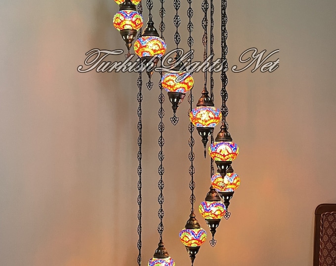 11(M) Globe Turkish Lamp Morocco Lamp Turkish Chandelier Mosaic Lamp Ceiling Lantern  Pendant Fixture  Chandelier H11-26 FREE SHIPPING