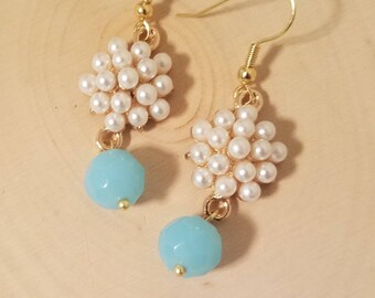 Blue Drop Earrings