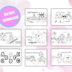 MS RACHEL COLORING pages, Printable Ms Rachel coloring, Ms Rachel Party, kids coloring pages, Miss Rachel coloring, Miss Rachel Birthday