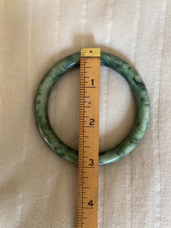 Authentic Vintage Jade Bangle - image 4