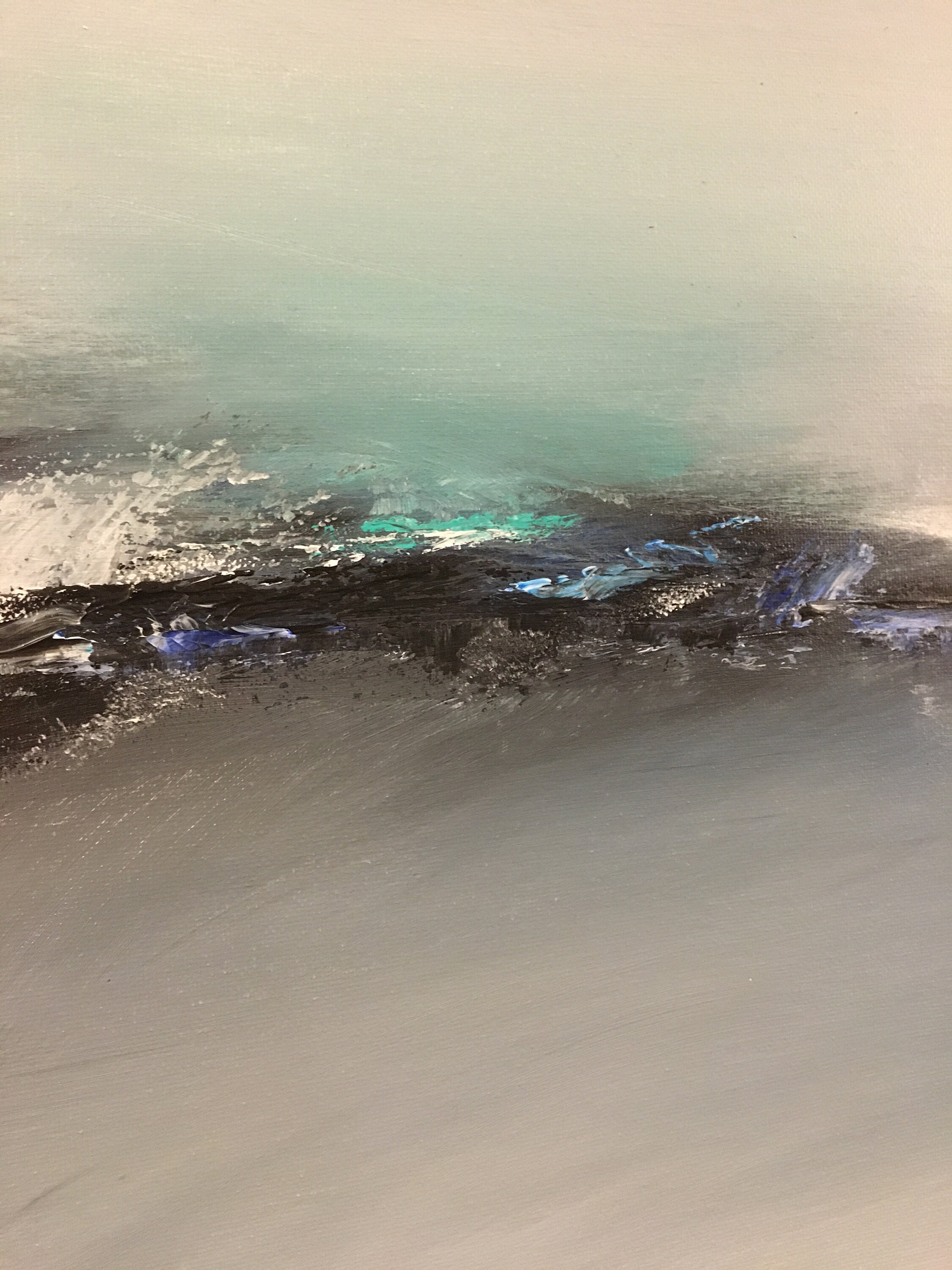 Large Abstract Seascape Painting Acrylic Ocean Artwork | Etsy