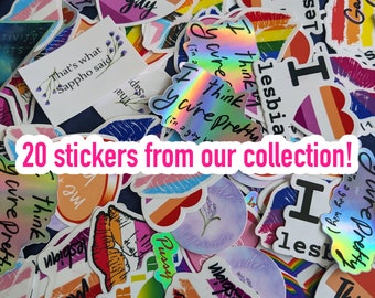 Sapphic Sticker Mega Pack - 20 Stickers