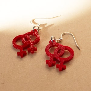 Lesbian Symbol Earrings