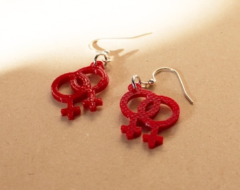 Pendientes Símbolo Lésbico